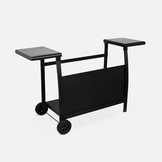 Piastra Grill Gas Acciaio Inox 4 Bruciatori 10kW Porthos PT1002BK con Carrello
