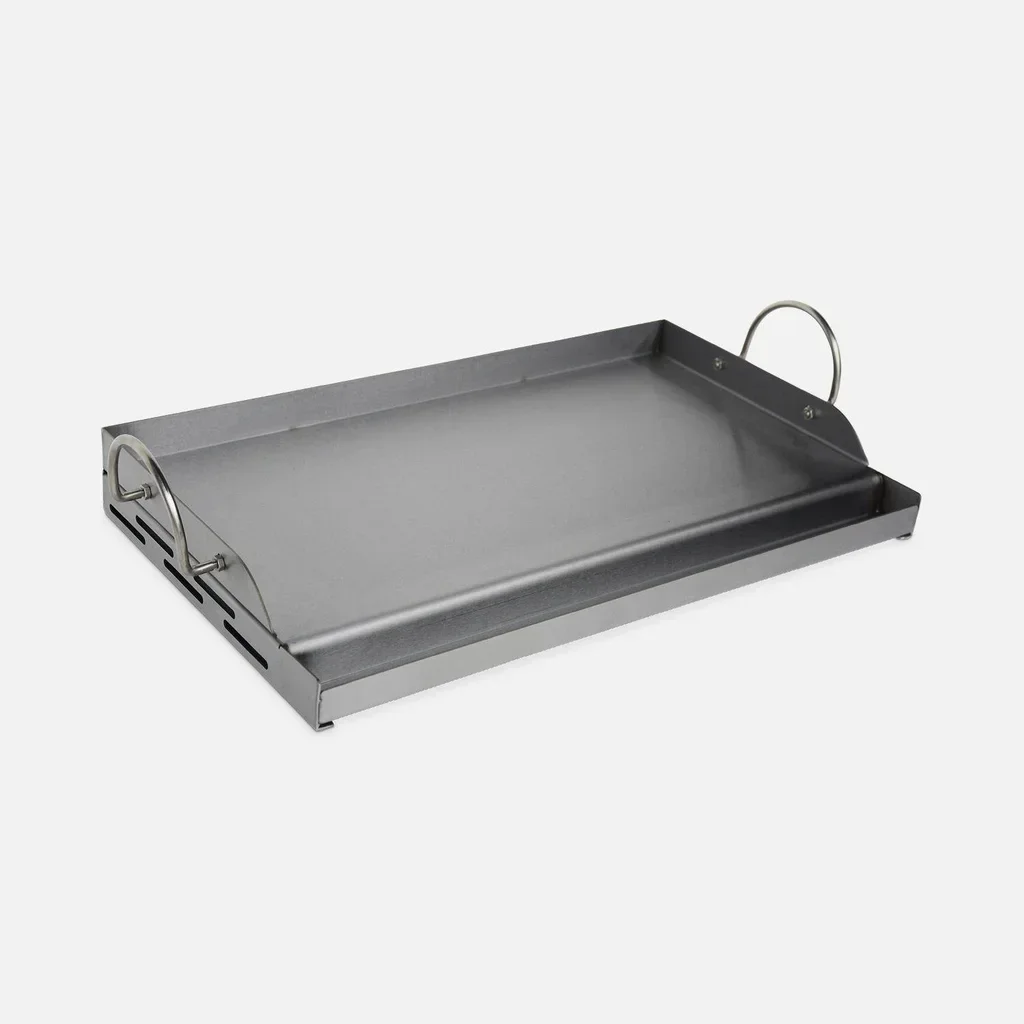 Plancha universelle 55 cm acier inoxydable barbecue gaz charbon