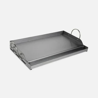 Plancha universelle 55 cm acier inoxydable barbecue gaz charbon