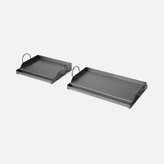 Plancha universelle 55 cm acier inoxydable barbecue gaz charbon