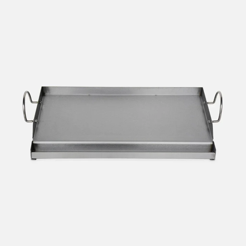 Plancha universelle 55 cm acier inoxydable barbecue gaz charbon