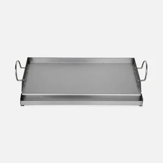 Plancha universelle 55 cm acier inoxydable barbecue gaz charbon