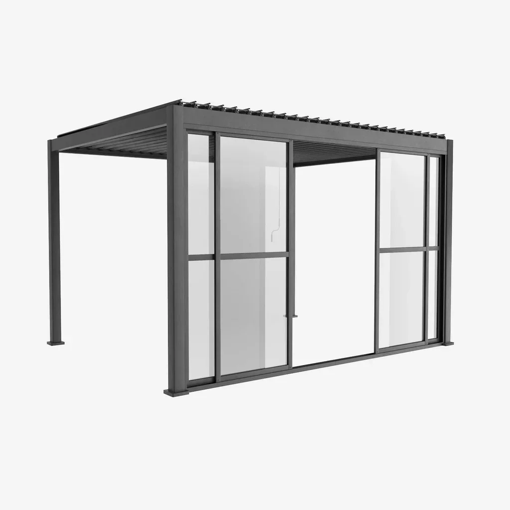 4m Sliding Door for Triomphe 4x3m Aluminium Bioclimatic Pergola