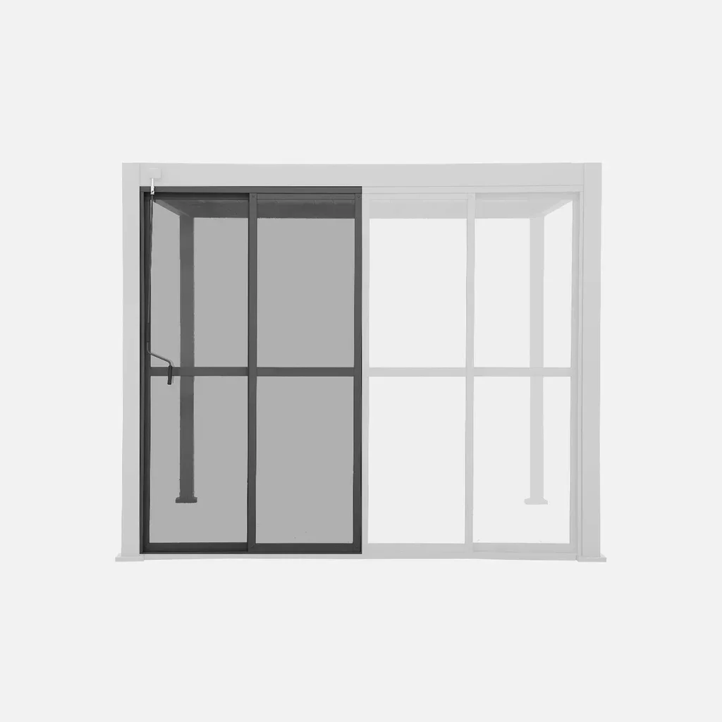 Porte coulissante pergola bioclimatique aluminium 3m Triomphe