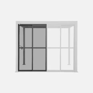 Porte coulissante pergola bioclimatique aluminium 3m Triomphe