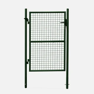 Metal mesh garden gate 150x87cm anthracite lock handle