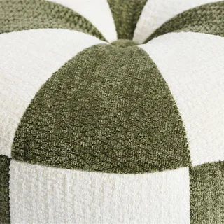 Pouf enfant tissu chenille rayures colorées cirque Wila