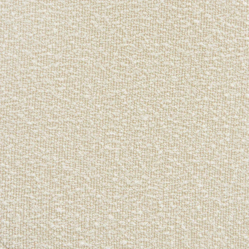 Pouf repose-pieds Nova bouclette texturée beige confort salon