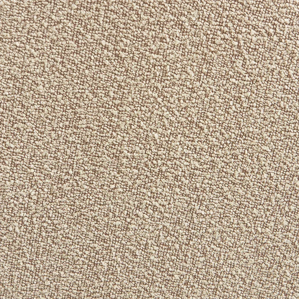 Pouf repose-pieds Nova bouclette texturée beige confort salon