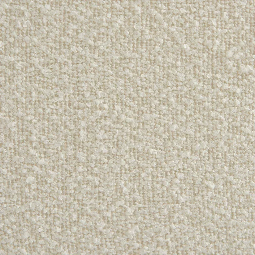 Pouf repose-pieds Sokol bouclette texturée pour chauffeuse