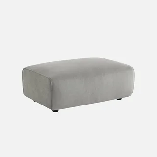 Wallas Corduroy Velvet Footstool Ottoman - 3 Seater Sofa Set