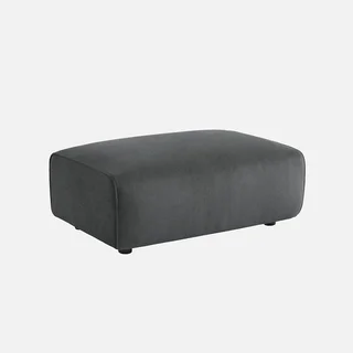 Wallas Corduroy Velvet Footstool Ottoman - 3 Seater Sofa Set