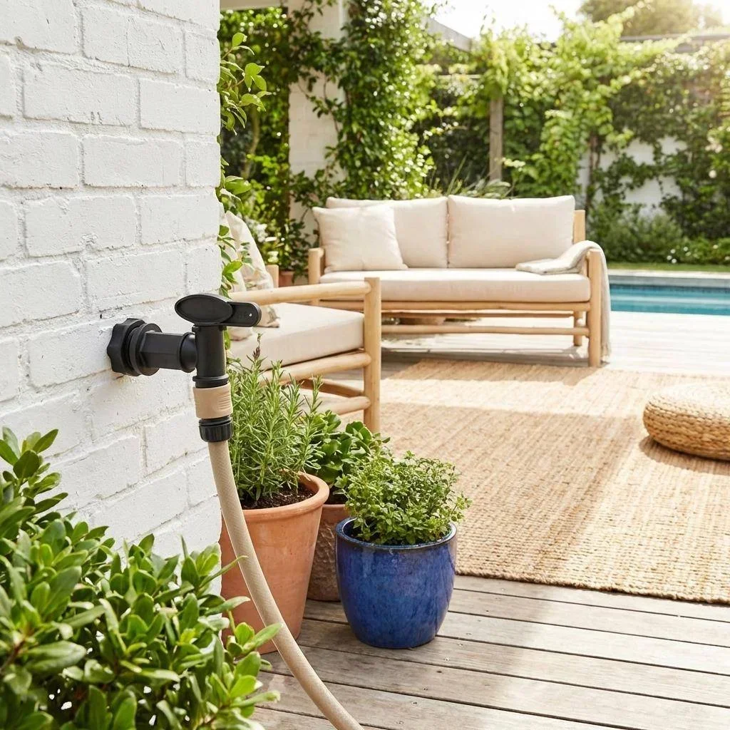 Robinet rapide pour récupérateur eau de pluie 300L et 650L