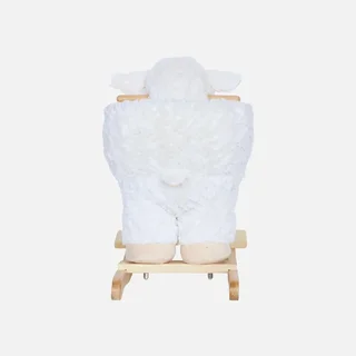 Rocking chair enfant mouton blanc douillet chambre bébé design scandinave