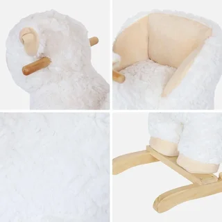 Rocking chair enfant mouton blanc douillet chambre bébé design scandinave