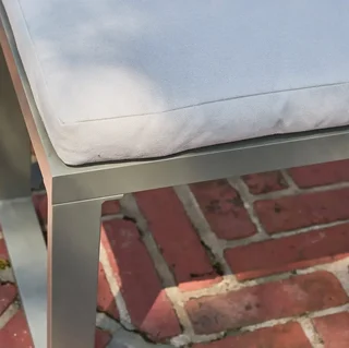 Conjunto de Jardim em Alumínio 9 Lugares com Mesa de Vidro - Convivio
