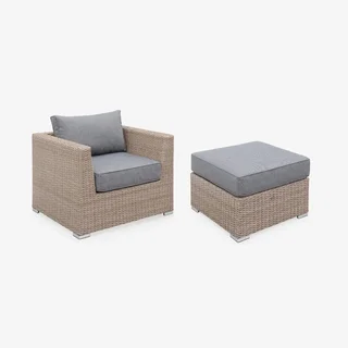 Set Giardino Rattan Intrecciato Rotondo 12-14 Posti Verona