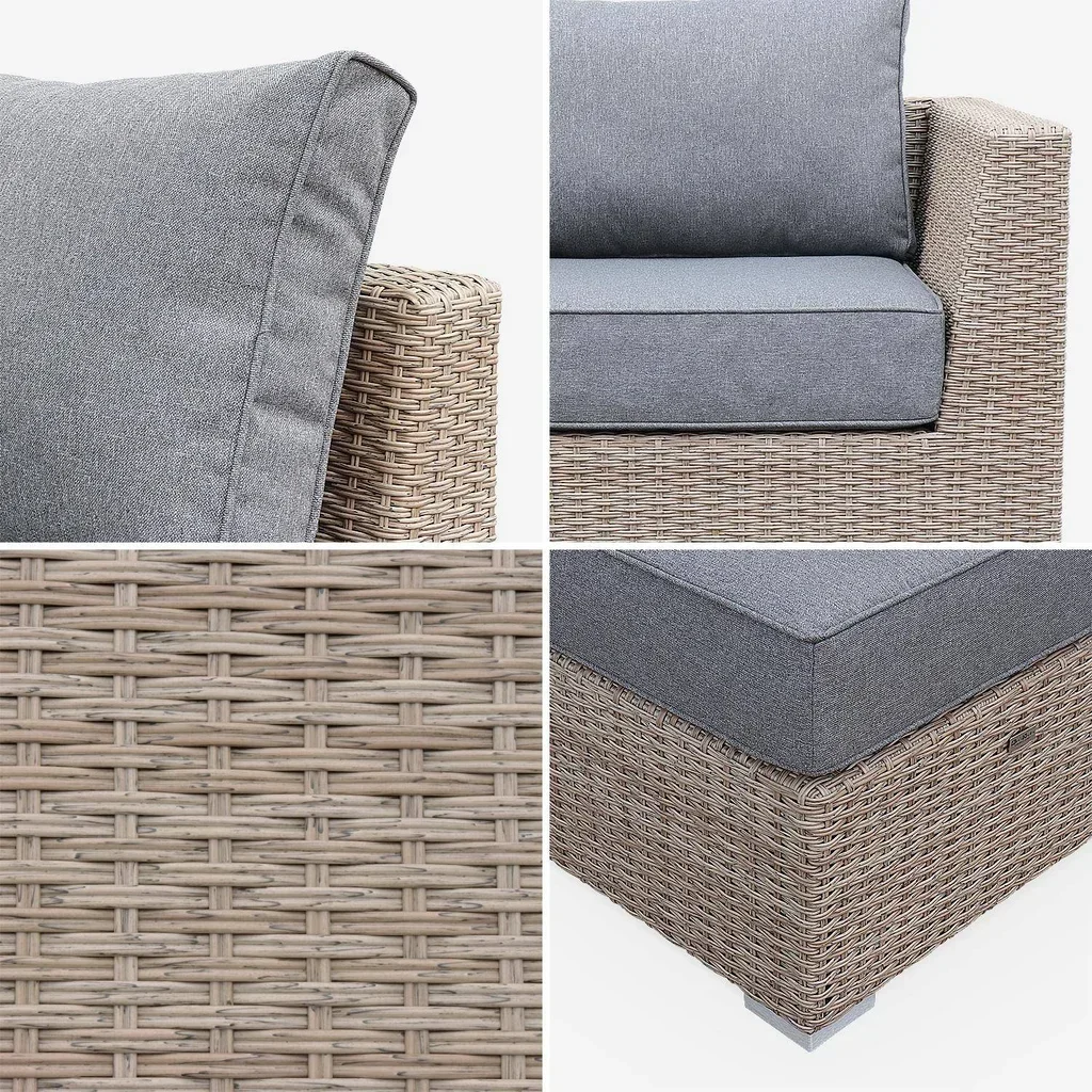 Set Giardino Rattan Intrecciato Rotondo 12-14 Posti Verona