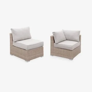 Set giardino rattan sintetico rotondo 12 posti Verona grigio