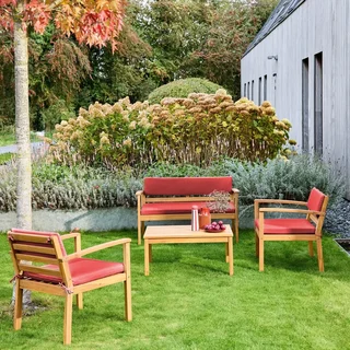Salon de jardin 4 places bois acacia FSC Komoda