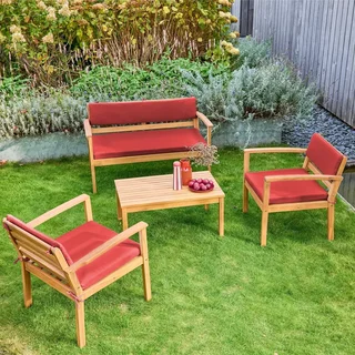 Salon de jardin 4 places bois acacia FSC Komoda