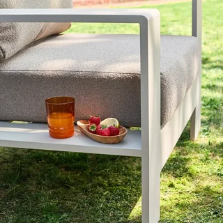 Set da Giardino Alluminio 5 Posti Alore - Divano Poltrone Tavolino