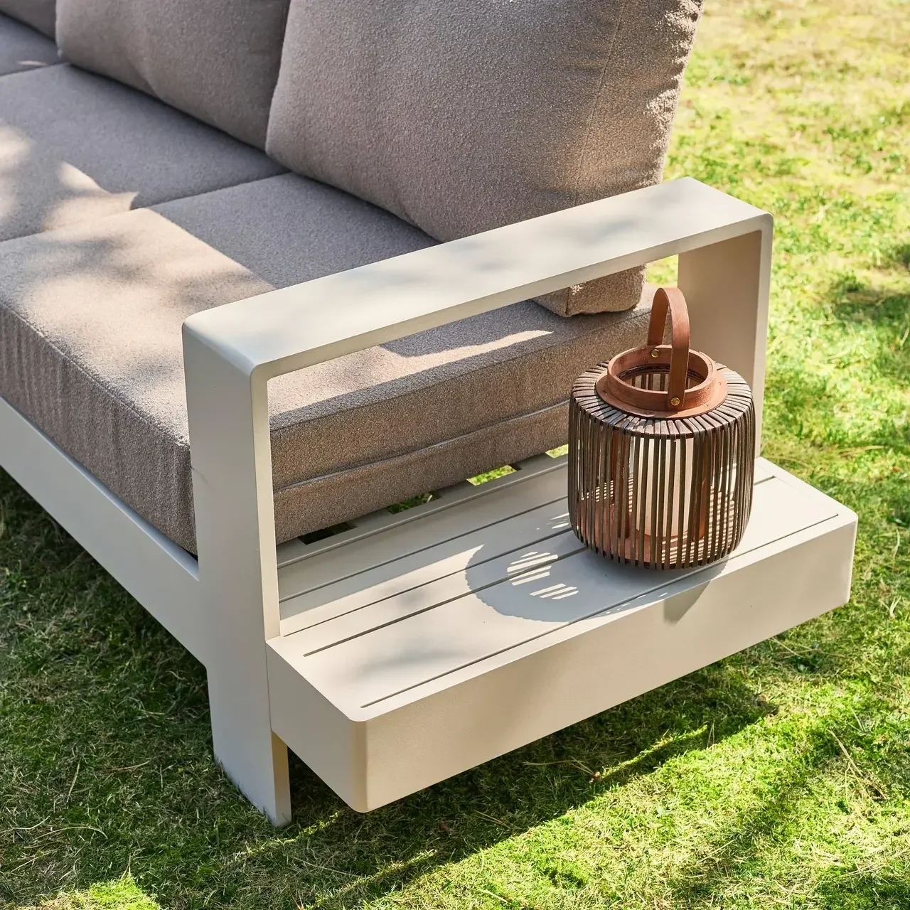 Set da Giardino Alluminio 5 Posti Alore - Divano Poltrone Tavolino