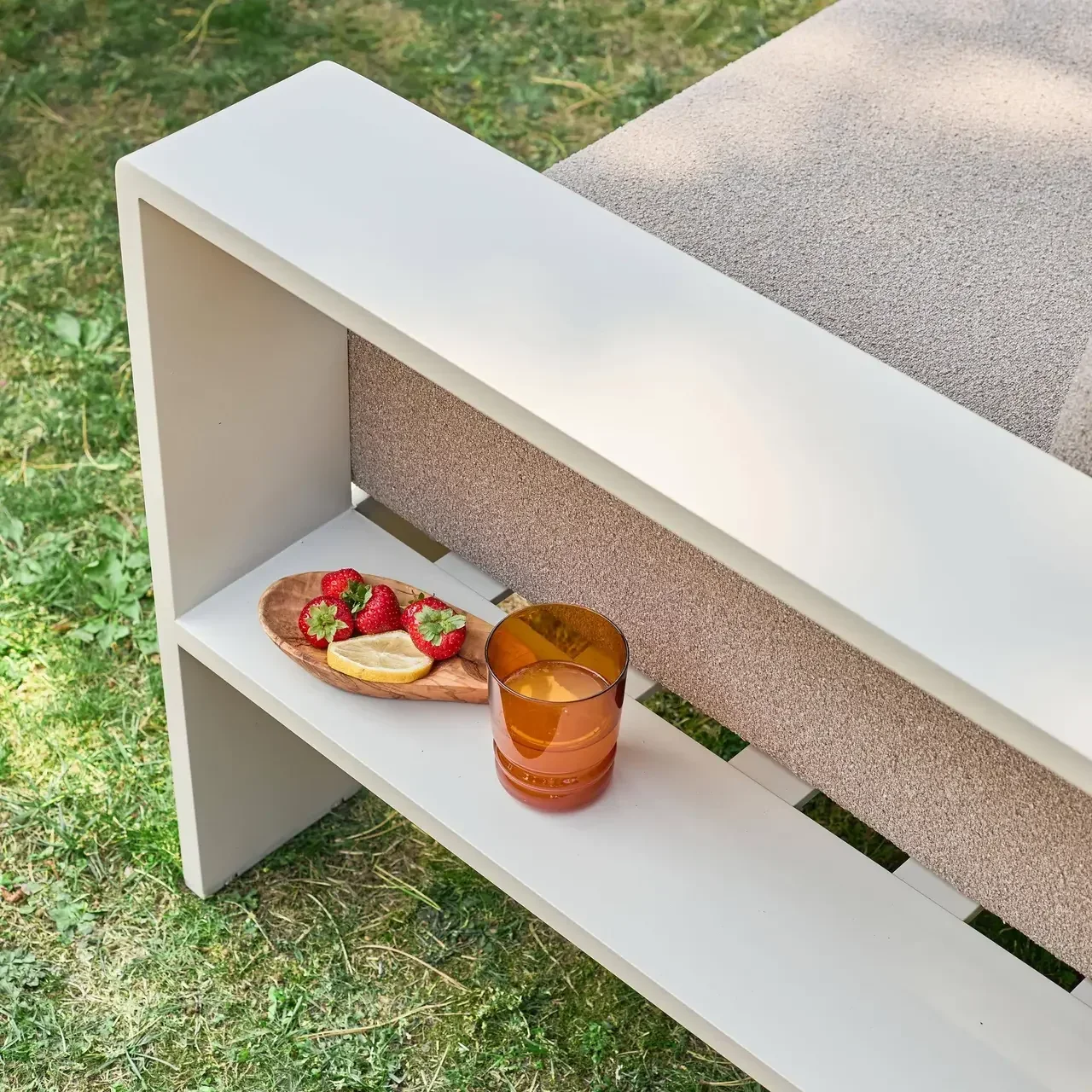 Set da Giardino Alluminio 5 Posti Alore - Divano Poltrone Tavolino