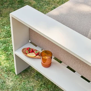 Set da Giardino Alluminio 5 Posti Alore - Divano Poltrone Tavolino