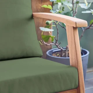 Set giardino 5 posti legno acacia FSC Ushuaïa - Tavolo divano 2 poltrone