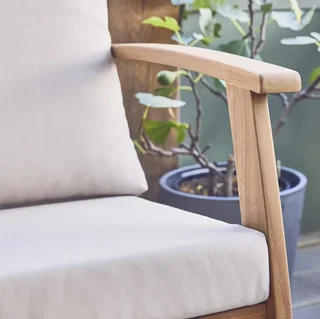 Salotto da giardino 5 posti legno acacia FSC Ushuaïa