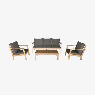Set giardino 5 posti legno acacia FSC Ushuaïa