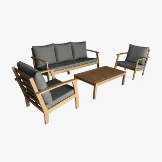 Set giardino 5 posti legno acacia FSC Ushuaïa
