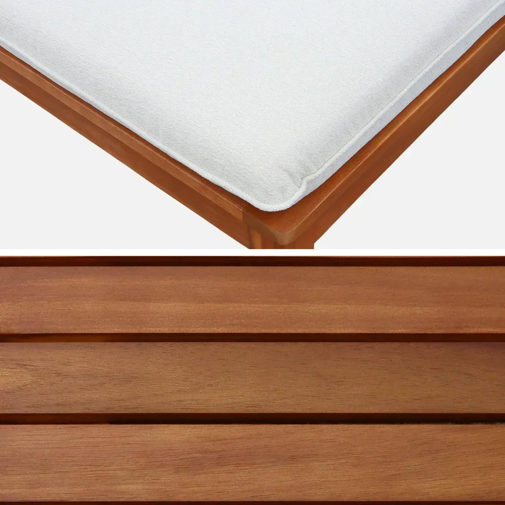 Conjunto jardim modular 5 lugares madeira acácia boucle Yona