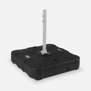Socle de parasol excentré 100L à remplir eau ou sable avec roulettes