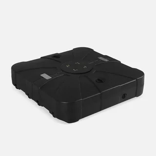 Socle de parasol excentré 100L à remplir eau ou sable avec roulettes