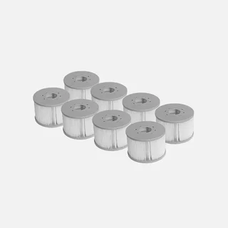 Spa carré 160 cm 6 places balnéothérapie avec appuie-têtes et couverture isolante