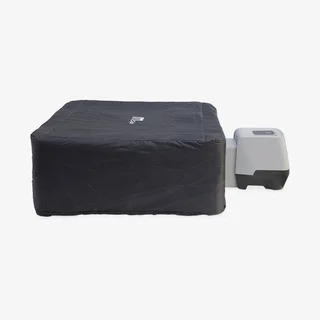 Spa quadrado 160 cm 6 lugares hidromassagem com LED e capa térmica