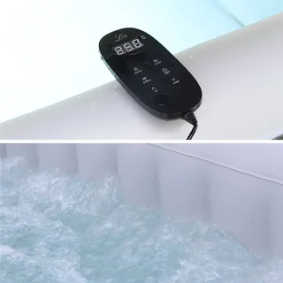 Spa hinchable 4 plazas 160cm gris anti-heladas con cubierta térmica Fjord 4