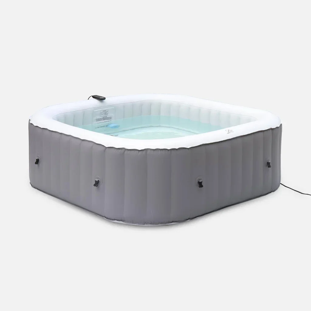 Spa gonflable 6 places anthracite 185 cm Fjord avec bâche et anti-gel