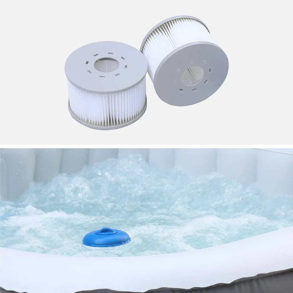 Spa gonflable 6 places anthracite 185 cm Fjord avec bâche et anti-gel