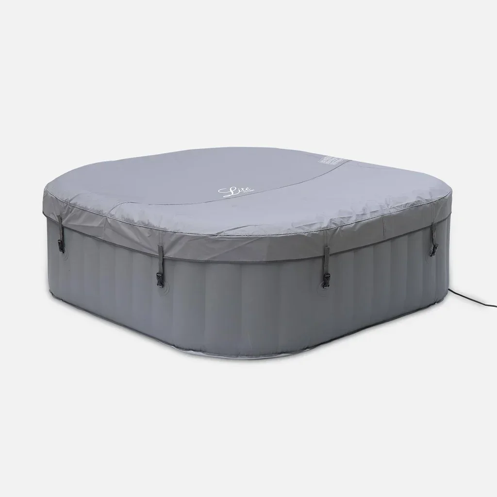 Spa gonflable 6 places anthracite 185 cm Fjord avec bâche et anti-gel