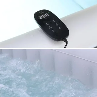 Spa gonflable 6 places anthracite 185 cm Fjord avec bâche et anti-gel