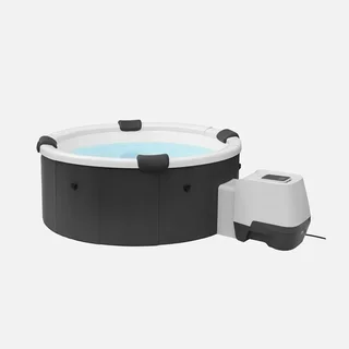 Spa rigide rond 6 places 180 cm hydromassage avec coussins et bâche incluse