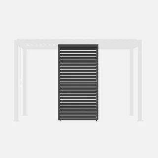 Store lames orientables 130cm pergola aluminium Triomphe 4x3m