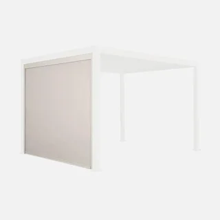 Aluminum side blind for Triomphe 3m bioclimatic pergola - sun protection privacy