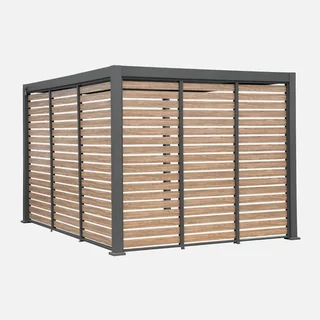 Pérgola bioclimática vertical 100cm Triomphe alumínio tela privacidade