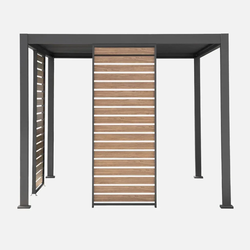 Pérgola bioclimática vertical 100cm Triomphe alumínio tela privacidade