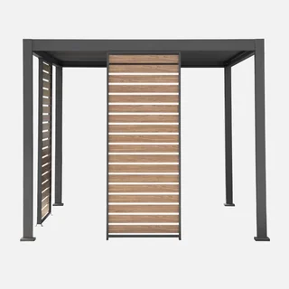 Pérgola bioclimática vertical 100cm Triomphe alumínio tela privacidade