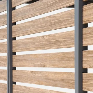 Pérgola bioclimática vertical 100cm Triomphe alumínio tela privacidade